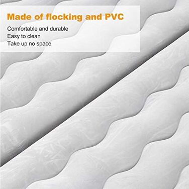 Покращений потовщений надувний матрац, надувний матрац для позашляховиків, портативний надувний матрац для позашляховиків, мінівенів, автомобілів та вантажівок, для дому, для активного відпочинку, кемпінгу, універсальний (СІРИЙ)