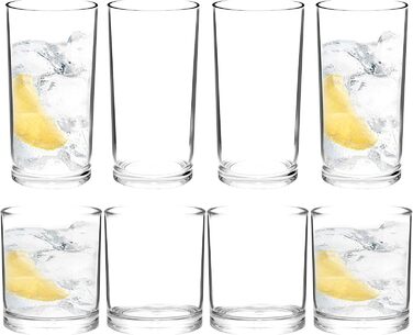 Стакани для пиття 350 мл та 500 мл, багаторазові стакани для води, пластикові стакани, багаторазові пластикові стакани, небиткі ст