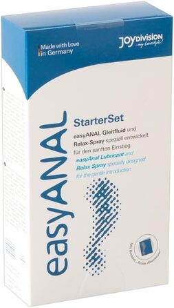 Змазка JOYDIVISION easyANAL 3080 мл НАБІР Змазка тривалої дії для нього та неї Змазка, що підходить для латексних презервативів Рідина з оптимізованим pH гель 80 мл спрей 30 мл