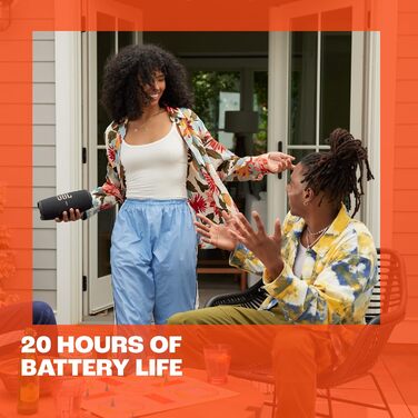 Бездротова колонка з Bluetooth та Wi-Fi - Водо- та пилонепроникна - Вбудований акумулятор - До 20 годин автономної роботи - Чорний