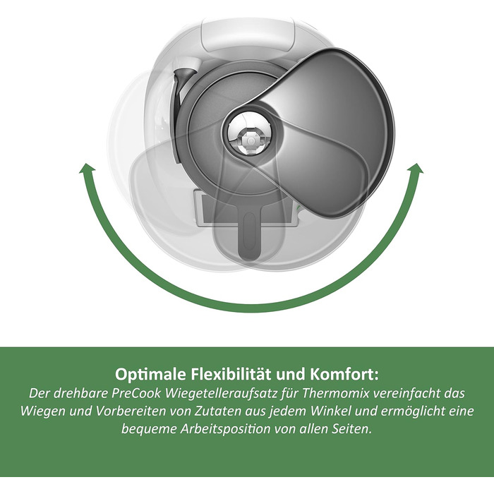 Подовжувач кришки Mixle PreCook, пластина для зважування, сумісна з Thermomix TM6, TM5, TM31 і TM Friend, аксесуари