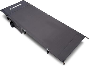 Складане похідне ліжко, портативне кемпінгове ліжко, легке, складне кемпінгове ліжко до 180 кг для намету, для активного відпочинку на природі, для подорожей, саду, офісу (190 70 18 см) сірого кольору