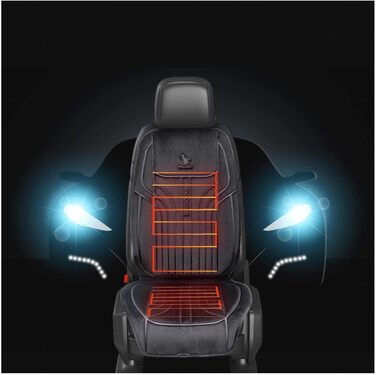 Підігрів сидінь автомобіля Прикурювач, Підігрів сидінь з підігрівом 12 В для автомобіля Univrsllr Comfort Підігрів сидінь для автомобіля Gschnk, Min Hrrn,- (D, 2 упаковки)
