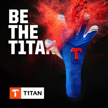 Воротарські рукавички T1TAN Alien 2.0 для дорослих, унісекс, професійна рукоятка 4 мм - різні розміри та кольори Alien Gravity Blue 2.0 10