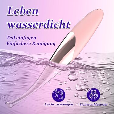 Високочастотний вібратор для точки G, вібратор для клітора, 10 режимів вібрації, 3 змінні вібраційні головки, високочастотний силіконовий вібратор, вібрація для жінок, стимулятор клітора, анальний вібратор