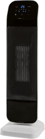 Вентиляторний обігрівач Clatronic з керамічним нагрівальним елементом PTC Регульована температура 15-35 C Охолоджувальний вентилятор Керамічний вентилятор з сенсорною панеллю керування Регульована температура в приміщенні HL 3763