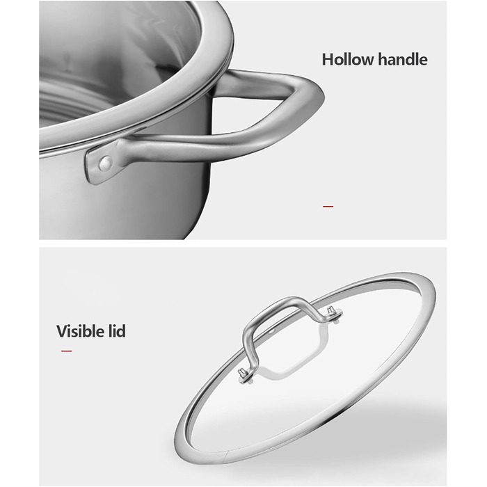 З нержавіючої сталі з роздільником Окремий гарячий горщик з роздільником для домашнього ресторану 28см