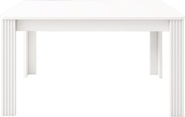 Дерев&39яний обідній стіл Merax, прямокутний обідній стіл, сучасний кухонний стіл для вітальні та їдальні, 116Д x 65Ш x 75В см, білий