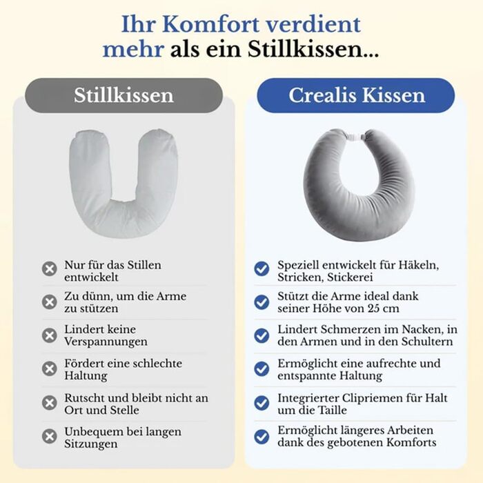 Ергономічна подушка ASIAD Crealis ваш союзник комфорту для творчих моментів, в&39язана гачком подушка-підтримка, ергономічна ігрова подушка для рук, легка, портативна, знімає напругу, сіра