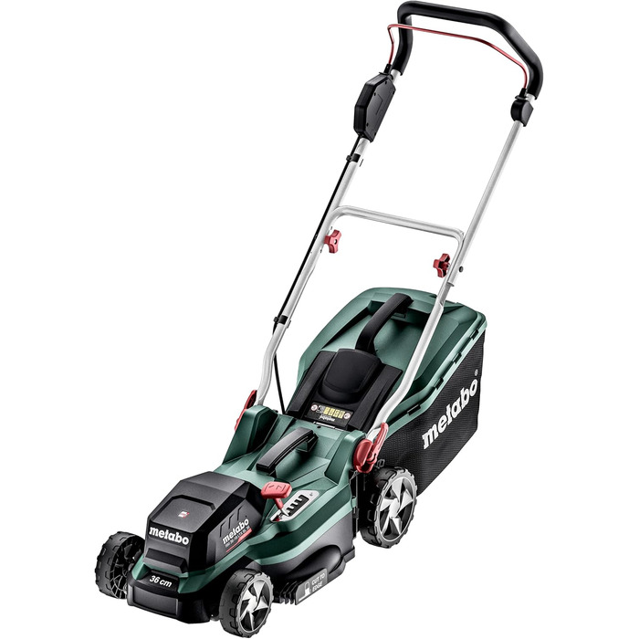 Акумуляторна газонокосарка Metabo RM 36-18 LTX BL 36 - 601716650 - 18 В - Акумуляторна газонокосарка з функцією мульчування - Для садів площею до 350 м - У комплекті 2 акумулятори та зарядні пристрої