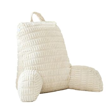 Подушка для читання для ліжка та дивана, подушка для читання з опорою для зап&39ясть, підлокітниками та опорою для спини, подушка для спини ліжка для відпочинку, розслаблення, читання, роботи за ноутбуком, перегляду телевізора (бежева)