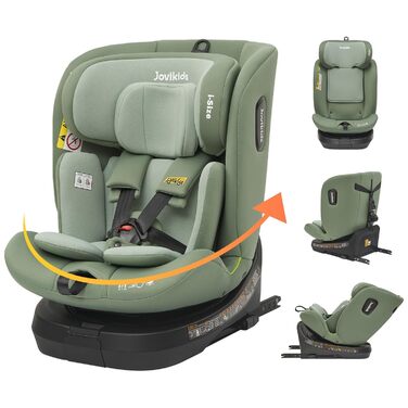 Дитяче автокрісло Jovikids, що повертається на 360 з ISOFIX та положенням для відпочинку, i-Size (ECE R129) 40-150см (0-36кг) Дитя
