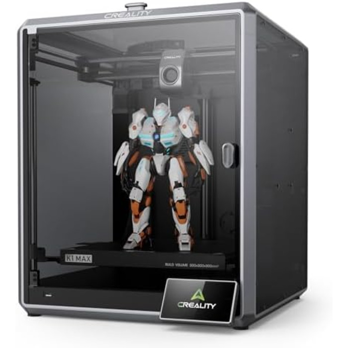 Принтер Creality K1 Max, високошвидкісний 3D-принтер з максимальною швидкістю 600 мм/с, автоматичним вирівнюванням, подвійним охол