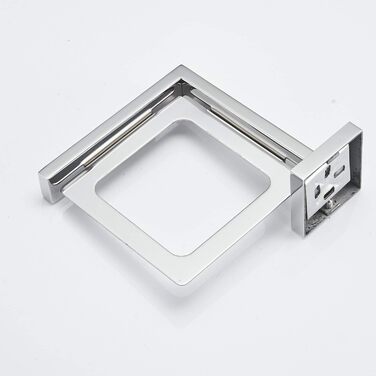 Туалетна щітка і тримач Настінний щіткотримач, хром, туалетний набір Набір туалетних щіток з нержавіючої сталі 304 і матового скла для ванної кімнати