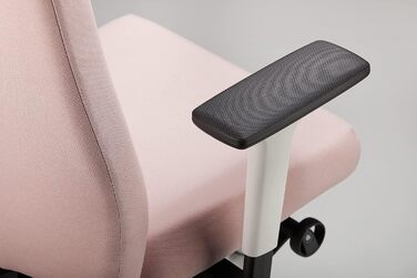 Ергономічне офісне крісло, зроблене в Німеччині Зручна спинка з регулюванням висоти Індивідуально регульована глибина сидіння (світло-рожевий)