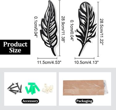 Чорна підвісна стіна Сучасне оздоблення стін Силует настінного мистецтва Металеві картини для дому Спальня Передпокій Вітальня Ван