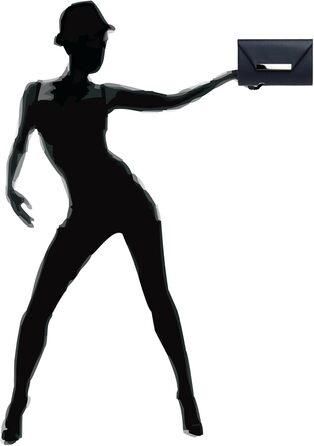 Каспер TA419 Жіноче клатч XL Темно-синій