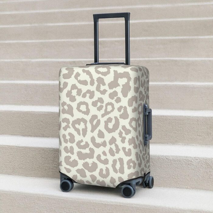 Чохол для валізи Леопард, міцний, для валіз розміром 45.7-81.3 см, коричнево-чорний, малий