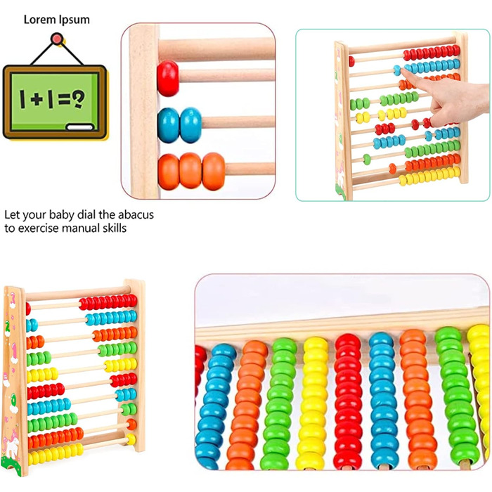 Рахівниця, дерев&39яна логарифмічна лінійка, дерев&39яна дитяча іграшка, іграшка Монтессорі, математика зі 100 дерев&39яними намис