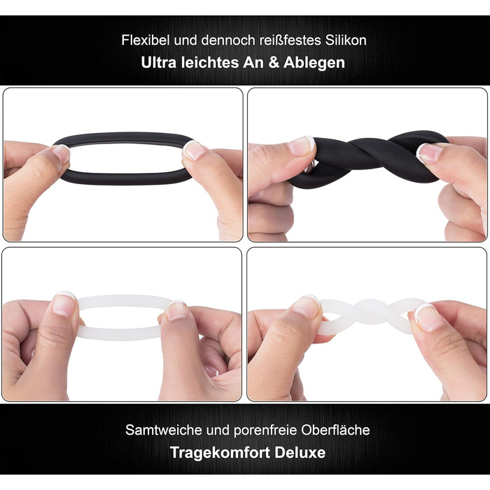 Набір анальних пробок Belmalia, силікон, 3 розміри Ø30/35/45 мм, рожевий/фіолетовий/чорний