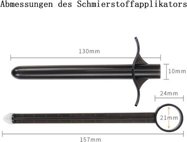 Аплікатор для змащення, 2 шт. синього багаторазового шприца зі змащенням, анально-вагінальний шприц-постріл з кільцем для зчеплення та ручкою для пальців для інтимного догляду та очищення