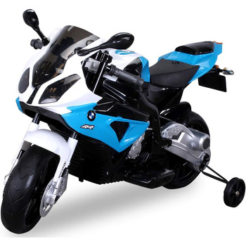 Дитячий електричний мотоцикл BMW S 1000 RR JT528 Ліцензійний -12 Вольт 7 AH акумулятор - 2 x 12 Вольт 35 Вт двигун - Електричний м