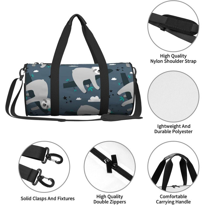 Синя спортивна сумка Лінивець, дорожня сумка, сумка для фітнесу, сумка на вихідні, сумка для подорожей, ручна поклажа