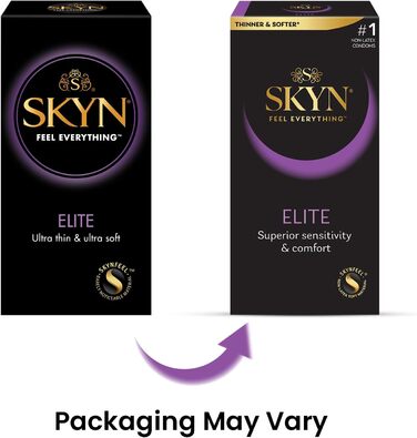 Презервативи SKYN Elite, ультратонкі, без латексу, 53 мм, 100 шт