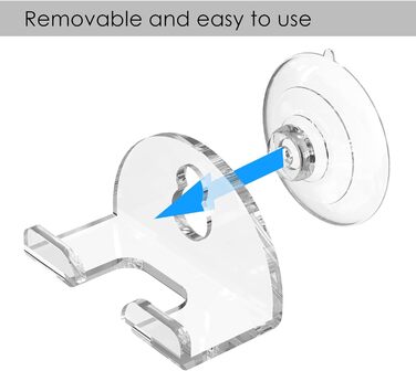 Упаковки Гачки-присоски для бритви Настінна вішалка для бритви Знімні настінні гачки Сумісний із Fusion 5 Proglide, 3