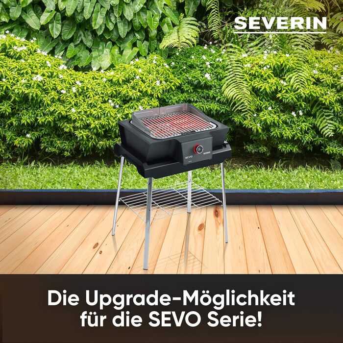 Комплект оновлення SEVERIN SEVO SMART CONTROL для електрогриля SEVO, смарт-модуль із керуванням через додаток та OLED-дисплеєм, функція Slow Cooking для балкона, чорний, ZB 8194