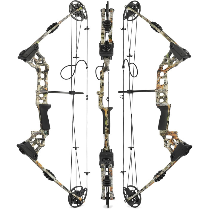 Набір складеного лука для дорослих початківців 20–70 lb – мисливський та спортивний лук з повним комплектом аксесуарів