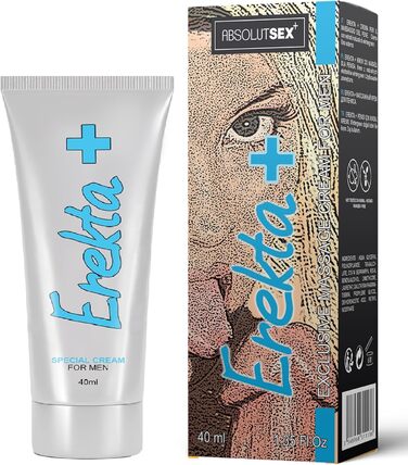 Крем Erekta Plus Erect, сильний підсилювач ерекції, гель для подовження ерекції, крем для чоловічого сексу, більший член, запобігає передчасній еякуляції, 40 мл