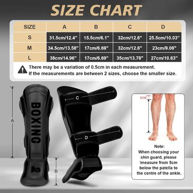 Щитки для гомілок NZQXJXZ для кікбоксингу та муай-тай, регульовані захисні накладки на ноги із захистом підйому стопи, спорядження для тренувань з бойових мистецтв, ММА та спарингу