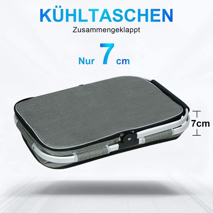 Сумка-холодильник LIQINGG 35 л Кошик для покупок Великий ізольований охолоджуючий кошик Сумка для обіду Термосумка для офісу Кемпі