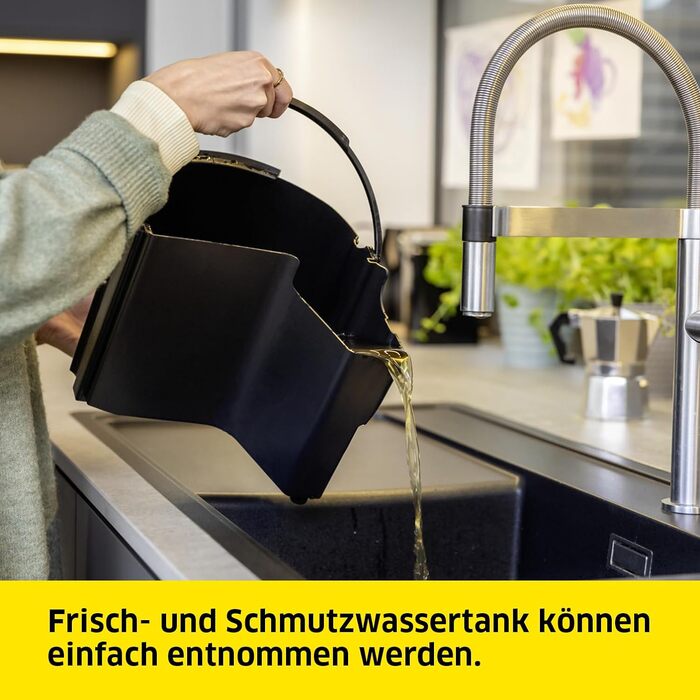 Миючий пилосос Krcher SE 6 Signature Line, шланг для розпилення 2-в-1, бак для чистої води 4 л, бак для брудної води 4 л, насадка