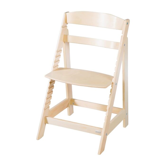 Дитячий стільчик для годування roba Sit Up Flex - Дерев'яний стільчик для годування, який росте разом з дитиною - Регульований сті