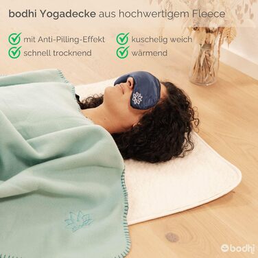 Ковдра для йоги Бодхі Ковдра ASANA М&39яка та тепла пухнаста ковдра Ковдра для медитації для Шавасани Флісове покривало з вишивкою лотоса Ковдра для дивана та пледа 150 x 200 см (темно-баклажановий)