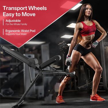 Регульована лава для штанги PASYOU з багатофункціональною тренувальною лавкою на 90 градусів, похила лава, швидко складана лава для жиму лежачи для домашнього використання, вантажопідйомність 400 кг, стійка для штанги