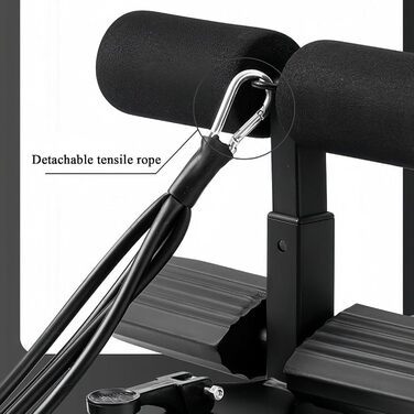 Тренажер для пресу, тренажер для бодібілдингу, тренажер для приміщень з тримачем для телефону, для силових тренувань кора, планки, стегна, підлога, тверда деревина, мармурова плитка, подорожі, офіс