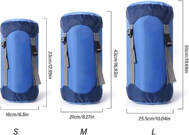 Компактний чохол для спального мішка з поліефірної тканини Ripstop для зберігання для подорожей та активного відпочинку на свіжому повітрі