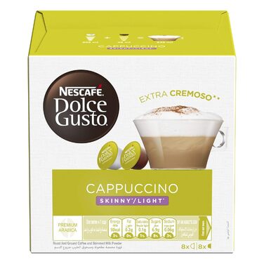 Кава Nescaf Dolce Gusto Cappuccino Skinny & Light у капсулах, 8 порцій, 161.6 г