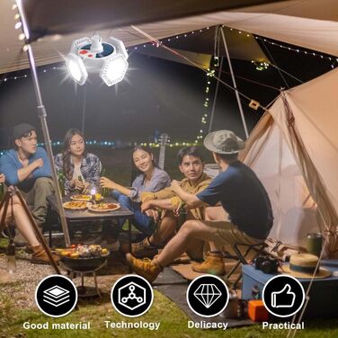 Ліхтар для кемпінгу на сонячній енергії, що перезаряджається від USB, освітлення 360, 5 режимів, ліхтар з пультом дистанційного керування, портативний зарядний пристрій, живлення від батареї, підвісний, складаний, водонепроникний, ліхтар для намету