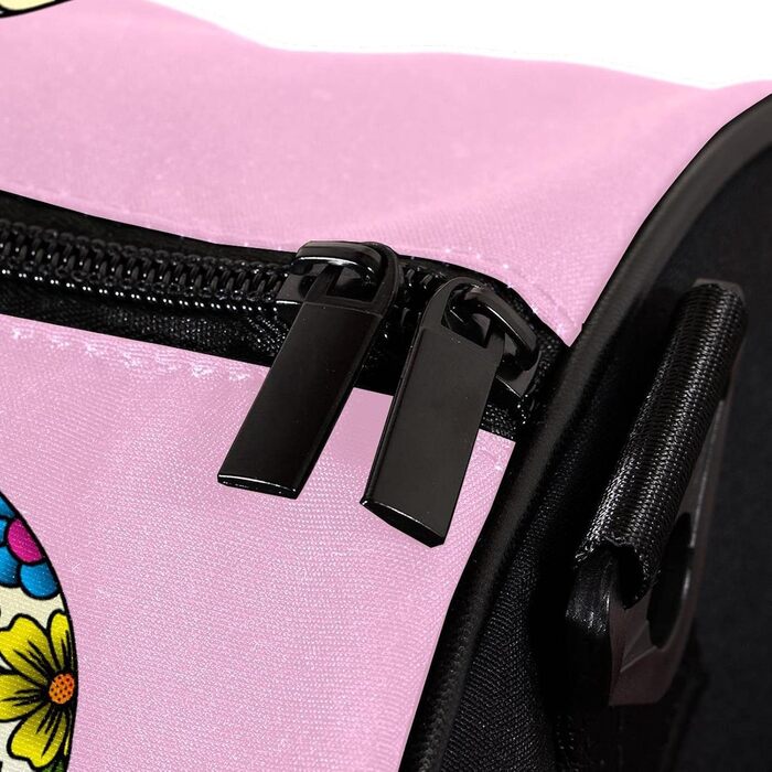 Спортивна сумка, маленька дорожня сумка, сумка для шопінгу та йоги з квітковим та череповим принтом, сумка для фітнесу на відкритому повітрі, ручна поклажа