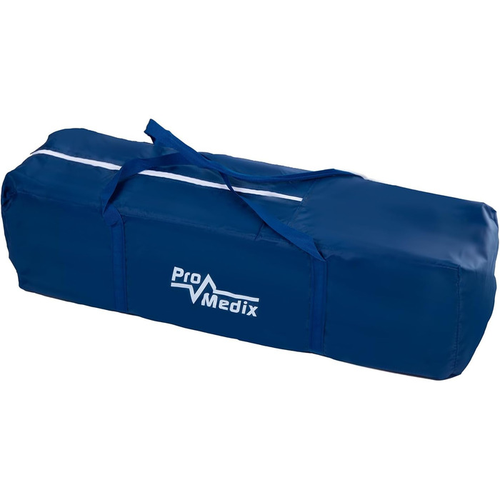 Складане дитяче ліжечко-переноска PR-803 з сумкою та боковим входом, підходить для немовлят та малюків, 2 колеса, 125x65x74 см (синє)