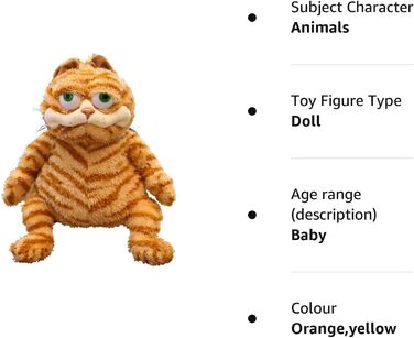 Товстий рудий кіт, м'яка плюшева іграшка, 30 см