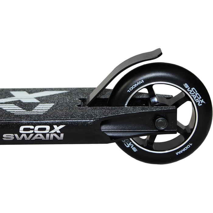 Самокат Cox Swain Stunt Scooter X-385, компресія SCS, вилка з ЧПУ, 100 мм PU / алюмінієві колеса, ABEC 9, діти дорослі, початківці