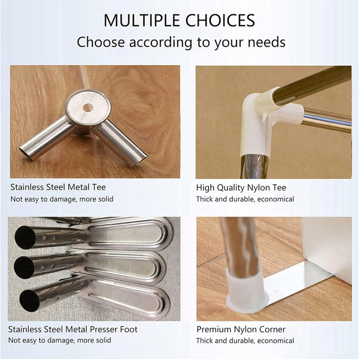 Тримач для москітної сітки для ліжка з балдахіном, кутове ліжко, каркас балдахіну для ліжка розміру Twin/Full/Queen/King/California King, 32 мм, 200x220 см (1 упаковка)