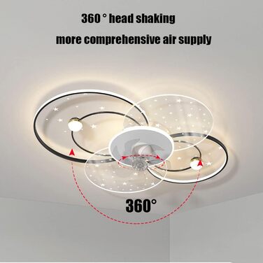 Вт світлодіодний стельовий світильник з можливістю регулювання, стельовий вентилятор зі світлодіодним підсвічуванням, регульованою
