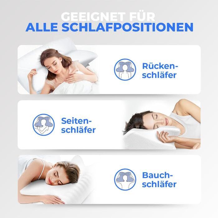 Подушка для відпочинку SWZEC ZYVO, подушка для підтримки голови та шиї, чорна