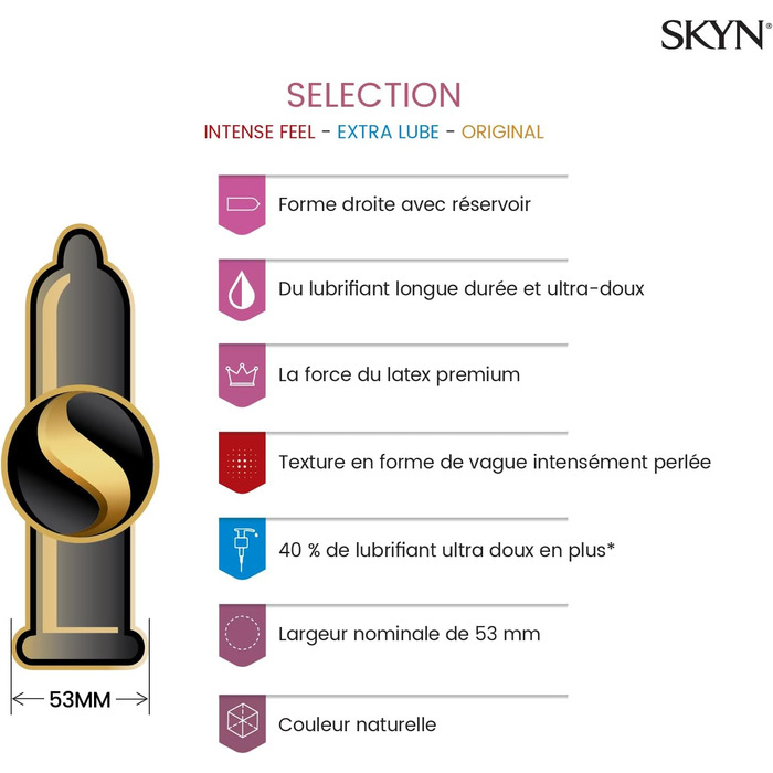 Презервативи SKYN Skynfeel, латексні, набір 3 видів, 9 шт